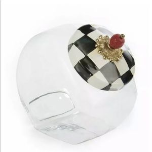Mackenzie Childs Courtley Check Cookie Jar